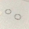 Coreanos y Japoneses Estilo Nuevo Simple Moda Versátil Delgados Forma de Bambú Cobre Chapado en Oro Pendientes Elegantes Ligeros de Lujo Pinzas para Orejas