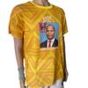 Para mapear muestras hechas a medida para producir tela de poliéster puro para sudadera de 150 g, impresión rotograbado a todo color, camiseta para elección presidencial africana