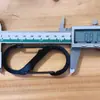 Mosquetón de Aleación de Zinc en Forma de S de Stock Gancho Multifuncional para Mochila de Exterior Gancho Negro de Figura Ocho