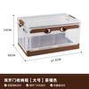 Caja de almacenamiento transparente, grande, para ropa del hogar, de plástico, plegable, con apertura lateral, para libros, venta al por mayor