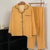 Pijama de Algodón Nube para Mujer, Cárdigan Delgado de Manga Larga para Primavera y Otoño, Estilo Dulce de Celebridad de Internet, Ropa de Casa Holgada para Chica, Se Puede Usar Afuera