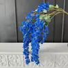 Arranjo de Flores Artificiais Azuis de Luxo para Casamento Arranjo Floral DIY Arranjo de Flores para Janela de Shopping Center ao Ar Livre Paisagismo com Flores Artificiais