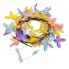 Lámpara Popular Transfronteriza de Ratán LED para Dormitorio de Uso Interior, Lámpara de Rama Simulada, Iluminación Flexible, Cadena de Luz Ambiental, Luz de Noche
