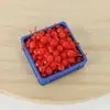Arándanos y Cerezas Mini Simulados PVC Fruta Simulada Juguetes de Comida Caviar DIY Funda de Teléfono Materiales de Juguete de Comida Miniatura