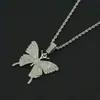 Collar con Colgante de Mariposa Tridimensional con Diamantes Completos Chaoren para Hombres y Mujeres Joyería Personalizada Accesorios de Colgante para Ropa Versátiles