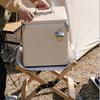 Refrigerador portátil retro de 13 l para exteriores, para coche, camping, cubo de hierro, bloque de hielo, congelador de alimentos frescos