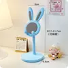 Bonito Soporte de Teléfono de Escritorio de Conejito, Universal para Tablets, Altura Telescópica Ajustable, Soporte Perezoso para Selfies y Transmisiones en Vivo