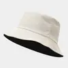 Sombrero de viaje con logo bordado, sombrero tipo cubo de doble cara con letras bordadas, protección solar unisex para actividades al aire libre en grupo