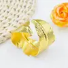 Anillos de Servilleta de Hoja Metálica para Restaurantes Transfronterizos Accesorios para Anillos de Servilleta Pinzas para Servilletas de Hoja Personalizadas Fabricante Venta al por Mayor