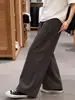 Calça Curva de Nove Pontos Meilaide para Mulheres, Novo Estilo Outono 2026, Tamanho Plus, Emagrecedora, Casual, Calça de Perna Larga com Caimento