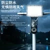 Luz de vigilancia solar con cámaras duales de 4 millones de píxeles, 4G impermeable, foco solar exterior de bajo consumo