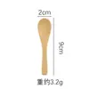 Cuchara pequeña al por mayor, cuchara de bambú, cuchara de madera de 9 x 2 cm, cuchara de postre, cuchara pequeña, cuchara de café, cuchara de helado, cuchara para condimentar.