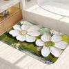 Alfombra de baño de barro de diatomeas con pintura al óleo 3D nórdica, alfombra para pies de baño, alfombra de piso absorbente para baño, felpudo doméstico, alfombra absorbente antideslizante