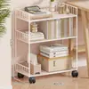 Estante de livros de mesa, carrinho de armazenamento móvel, estante de livros de chão para estudantes, estante de livros para sala de aula do ensino médio, prateleira de armazenamento ao lado da mesa