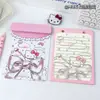 Prancheta Magnética Desenho Gato KT Página Colorida Caderno A5 Notas Adesivas Rasgáveis Prancheta de Estudante de Alto Valor Caderno