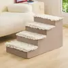 Escadas para Pets Estilo Coreano, Degraus para Cama, Tapetes, Esponja Removível e Lavável, Escada de Escalada para Bichon Frisé, Cães Pequenos e Gatos, Atacado Transfronteiriço