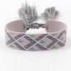 Pulsera nueva tejida a mano Correa de muñeca simple europea y americana Estilo bohemio Cinta de pareja en blanco Cuerda de mano DIY