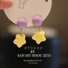 Brinco de Clipe de Estrela de Dopamina Sem Furo, Bonito, Doce, Simples e Versátil Design Novo 2025 para Mulheres Primavera e Verão