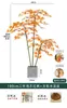 Plantas Verdes de Bordo Árvore Falsa de Bordo Vermelho Plantas em Vasos de Luxo Leve Decoração de Paisagismo para Sala de Estar de Casa Exibição de Janela Planta de Chão