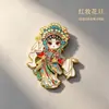En Stock Venta al por Mayor Original Estilo Chino Personaje de Ópera Tradicional Imanes Metálicos para Refrigerador Regalos Conmemorativos Creativos Productos Culturales