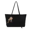 Bolsa de Trabalho Retro 2025 Casual Estampa de Leopardo Retro Superfície Macia Bolsa Tote de Ombro Bolsa de Ombro Grande Capacidade Moda