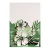 Tarjeta de felicitación de página interior con estampado de hojas de vacaciones europeo y americano, Tarjeta de invitación hermosa con corte láser verde oscuro para boda en stock