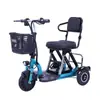 Fabricante Transfronterizo Plegable Triciclo Eléctrico Piezas Movilidad Ancianos Ocio Vehículo para Discapacitados Mini Silla para Adultos Patineta