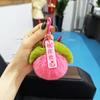 Piel de Conejo Rex Sintética Cosas Buenas Suceden Colgante para Llavero Bola de Felpa Decoración para Mochila Evento de la Empresa Persimmon Regalo