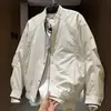 Marca Americana de Moda Chaqueta con Cuello Alto Estilo Primavera y Otoño para Hombre Tendencia Juvenil Casual Estilo Chico Malo Ropa para Hombre Chaqueta Delgada de Moda