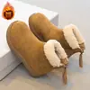 Botas de Nieve para Niñas 2026 Invierno Algodón Añadido Engrosadas Felpa Plegables Suela Suave Antideslizantes Cálidas Cierre Trasero Estilo Coreano Versátiles