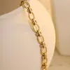 Pulsera de Acero de Titanio de Moda Ins Europea y Americana, Nuevo Estilo, Sin Decoloración, Chapada en Oro de 18 Quilates, Joyería de Pulsera de Alta Gama, Venta Caliente Transfronteriza