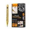 Pluma de manualidades metálica, pluma de pintura dorada y plateada, marcador impermeable de secado rápido, pluma para firmar, pluma de estampado dorado, pluma de contorno a base de agua
