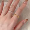 Fan Zhiqiao Joyería de Estilo Coreano Anillo de Hoja de Plata Esterlina 925 Personalizado Anillo Xiaohongshu Ins Joyería