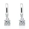 Venta caliente estilo coreano Elegante Beso de Ángel hebilla de oreja de diamante al por mayor elegantes pendientes de cristal de circonita de moda