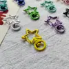 Cor de tinta de liga de zinco fivela estrela de cinco pontas Cabeça Fecho de lagosta em forma de fecho de cachorro diy chaveiro pingente acessórios de jóias