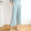 Calidad de Mostrador 2024 Elegantes Pantalones Versátiles Casuales Holgados de Nueve Puntos con Pliegues para Primavera, Verano y Otoño Pantalones de Pierna Recta Pliegues