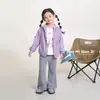 Pantalones casuales acampanados versátiles para niñas Nuomi Wanzi, estilo otoño de algodón puro, leggings de cintura alta ajustados con ligero elástico