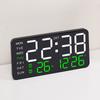 Nuevo reloj electrónico sin bordes, multifunción, colgante, de doble propósito, reloj digital, pantalla, reloj de pared para sala de estar 6617
