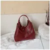Bolso tote de gran capacidad tejido en cruz, bolso de hombro individual Ins personalizado moderno y a la moda estilo coreano, bolso de mano versátil fresco
