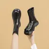 2026 Estilo Popular de Celebridad de Internet Cómodas Frescas Para Estar de Pie Mucho Tiempo Sin Cansar los Pies Botas de Mujer Diseño de Nicho Elegantes Punta Redonda Botas Martin