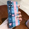 Amazon Más Vendido Azul Rosa Cuadros Corazón 3D Estrella Galaxia S24 Película Estuche Duro S26 Bloque de Color Estuche para Teléfono