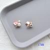 Placa de flor de liga de strass fivela decorativa acessórios de joia diy acessórios de cabelo feitos à mão material de decoração de laço para adorno de cabeça