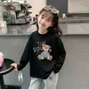 Camiseta Base de Moda Nueva para Niñas Primavera y Otoño 2026, Camiseta de Manga Larga Transpirable de Algodón Puro Moderna para Niñas