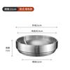 Tazón de fideos fríos estilo coreano acero inoxidable engrosado doble capa tazón para arroz mixto para barbacoa tazón para ramen estilo japonés venta al por mayor comercial tazón grande para sopa