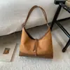 Bolsa feminina de grande capacidade, novo estilo, simples e versátil, adequada para o dia a dia, bolsa de ombro, bolsa saco, moderna e casual, pode ser carregada sob o braço