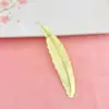 Marcador de libro de pluma de metal creativo estilo chino, accesorios DIY, regalo para estudiante, marcador de libro con colgante de hojas, regalo de temporada de graduación