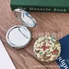 Espelho Redondo em Formato de Pão com Design de Borboleta com Glitter, Venda Direta da Fábrica de Comércio Exterior, Espelho Dupla Face