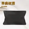 Venta directa del fabricante: Bolso de mano horizontal de piel genuina para hombre, Bolso casual de negocios de piel de oveja de primera capa