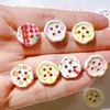 Accesorios de Plástico Parches Hechos a Mano DIY Parches de Fondo Plano Accesorios para el Cabello de Niños Parches Flores para Zapatos Transfronterizas Parches de Pegamento en Crema Botones Pequeños