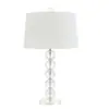 Lámpara de mesa de noche de cristal de lujo americana, nueva, estilo Chinoiserie, escandinava, lujo accesible, romántica, post-moderna, lámpara de tela decorativa para dormitorio